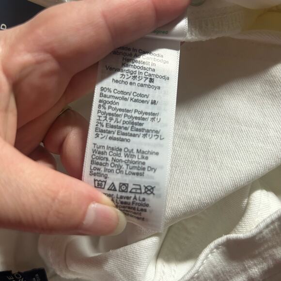 J. Crew Factory Mid-Rise Flare Stretch Raw Hem Crop Jeans 29 Petite New - Picture 9 of 9